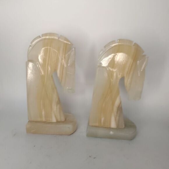 Beautiful vintage marble‎ bookends. - Picture 3 of 4